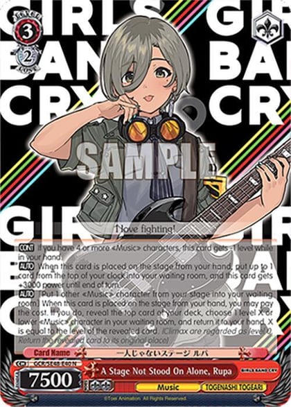 A Stage Not Stood On Alone, Rupa, Girls Band Cry Premium Booster GCR/SE48-E40 N