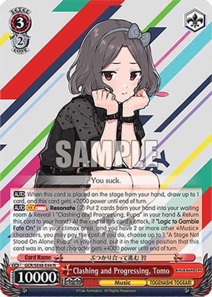 Clashing and Progressing, Tomo, Girls Band Cry Premium Booster GCR/SE48-E44 N