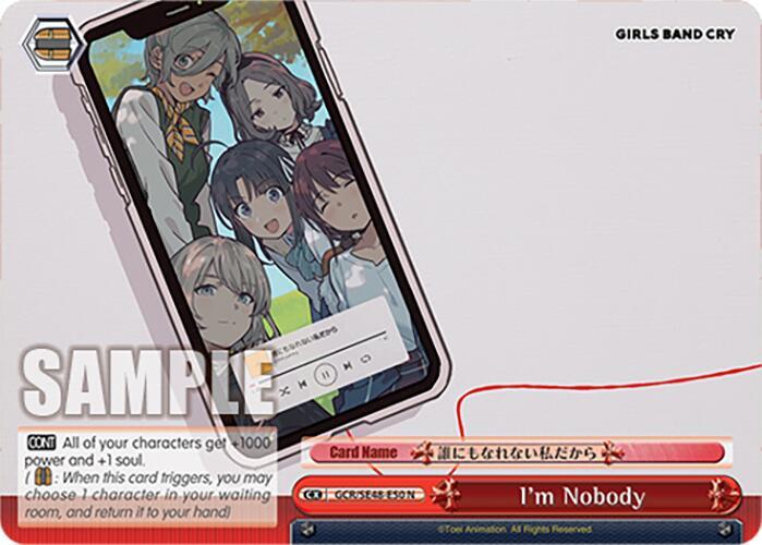 I'm Nobody, Girls Band Cry Premium Booster GCR/SE48-E50 N