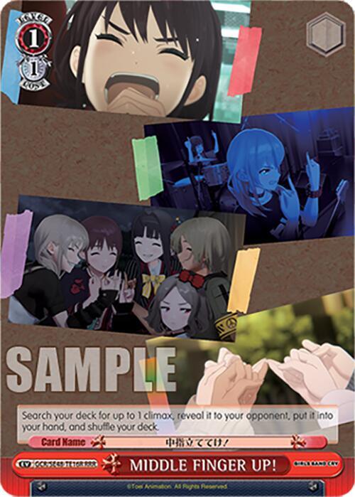 MIDDLE FINGER UP! (RRR), Girls Band Cry Premium Booster GCR/SE48-TE16R RRR