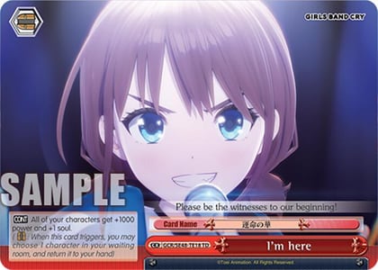 I'm here, Girls Band Cry Premium Booster GCR/SE48-TE18 TD