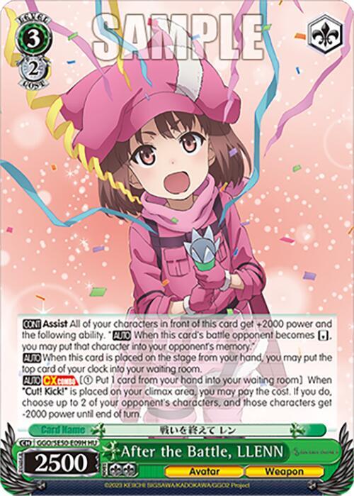 After the Battle, LLENN (HC), SAO Alternative–Gun Gale Online–2 Extra Booster GGO/SE50-E09H HC