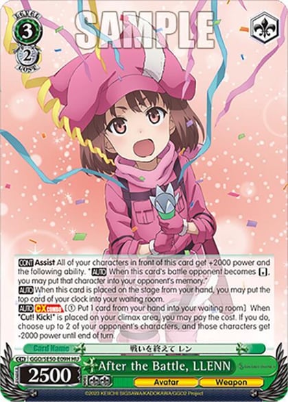 After the Battle, LLENN (HC), SAO Alternative–Gun Gale Online–2 Extra Booster GGO/SE50-E09H HC