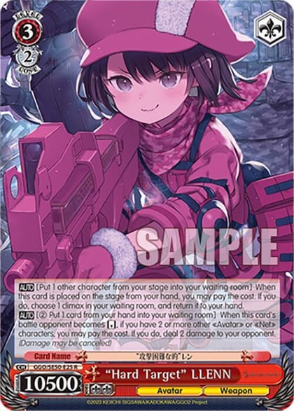 "Hard Target" LLENN, SAO Alternative–Gun Gale Online–2 Extra Booster GGO/SE50-E25 R