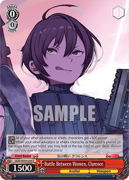 Battle Between Women, Clarence, SAO Alternative–Gun Gale Online–2 Extra Booster GGO/SE50-E28 U