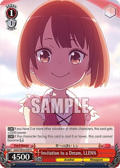 Invitation to a Dream, LLENN, SAO Alternative–Gun Gale Online–2 Extra Booster GGO/SE50-E29 U