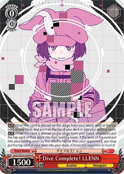 Dive Complete! LLENN (HC), SAO Alternative–Gun Gale Online–2 Extra Booster GGO/SE50-E30H HC