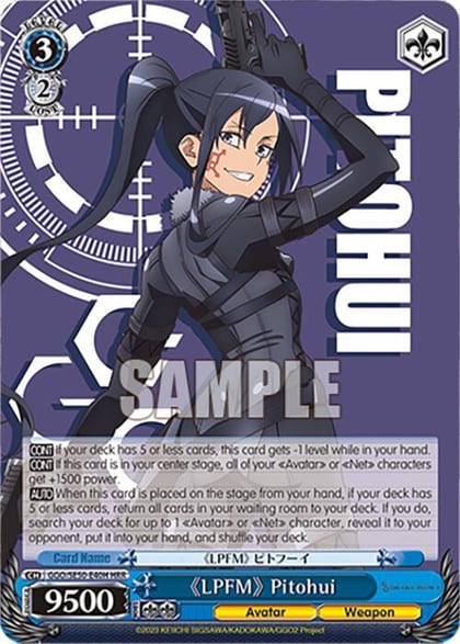 "LPFM" Pitohui (HR), SAO Alternative–Gun Gale Online–2 Extra Booster GGO/SE50-E40H Holo Rare