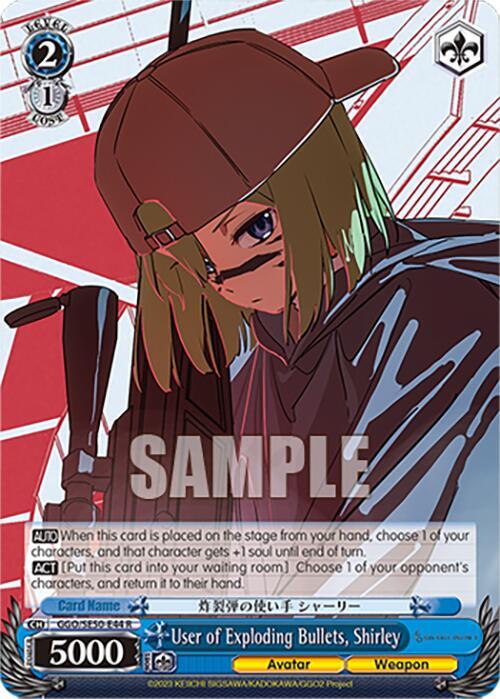 User of Exploding Bullets, Shirley, SAO Alternative–Gun Gale Online–2 Extra Booster GGO/SE50-E44 R