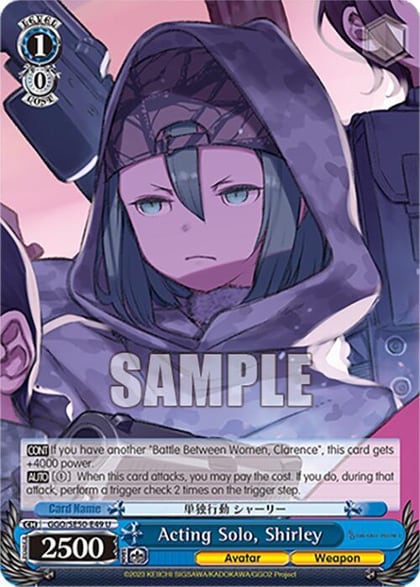 Acting Solo, Shirley, SAO Alternative–Gun Gale Online–2 Extra Booster GGO/SE50-E49 U