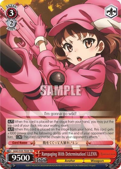 Rampaging With Determination! LLENN, SAO Alternative–Gun Gale Online GGO/S59-TE09 TD