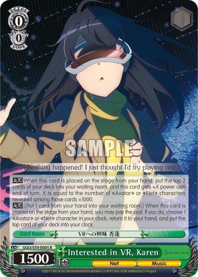 Interested in VR, Karen, SAO Alternative–Gun Gale Online GGO/S59-E005 R