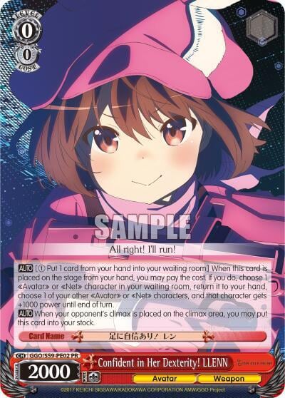 Confident in Her Dexterity! LLENN, SAO Alternative–Gun Gale Online GGO/S59-PE02 PR