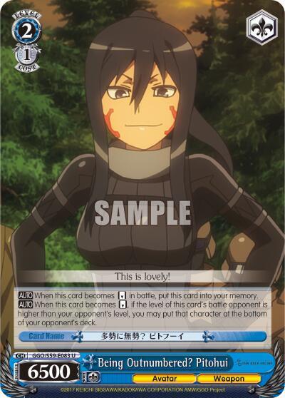 Being Outnumbered? Pitohui, SAO Alternative–Gun Gale Online GGO/S59-E083 U
