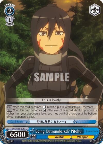 Being Outnumbered? Pitohui, SAO Alternative–Gun Gale Online GGO/S59-E083 U