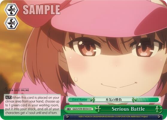 Serious Battle, SAO Alternative–Gun Gale Online GGO/S59-E034 CC
