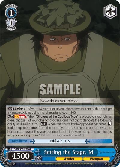 Setting the Stage, M, SAO Alternative–Gun Gale Online GGO/S59-E076 R