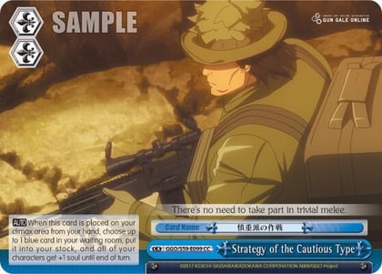 Strategy of the Cautious Type, SAO Alternative–Gun Gale Online GGO/S59-E099 CC