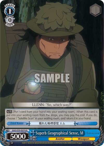 Superb Geographical Sense, M, SAO Alternative–Gun Gale Online GGO/S59-E074 R
