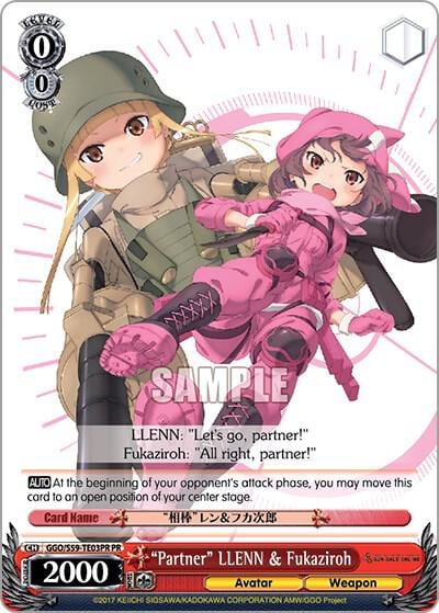 "Partner" LLENN & Fukaziroh (Alternate Art Promo), SAO Alternative–Gun Gale Online GGO/S59-TE03PR PR