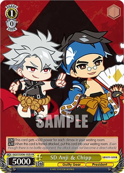 SD Anji & Chipp (Foil), Guilty Gear -Strive- GGST/SX06-102S PR