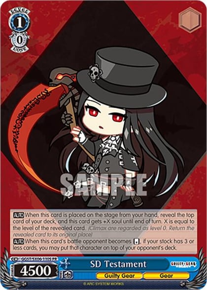 SD Testament (Foil), Guilty Gear -Strive- GGST/SX06-110S PR