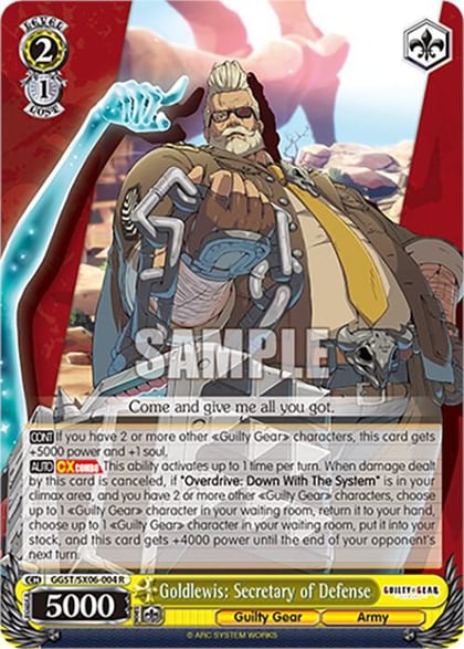 Goldlewis: Secretary of Defense, Guilty Gear -Strive- GGST/SX06-004 R