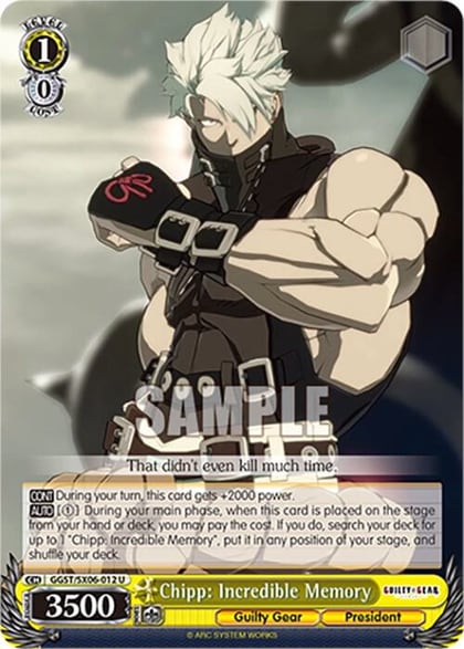 Chipp: Incredible Memory, Guilty Gear -Strive- GGST/SX06-012 U