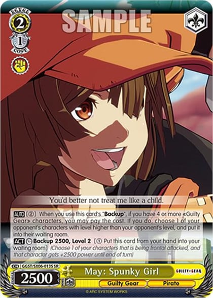 May: Spunky Girl (SR), Guilty Gear -Strive- GGST/SX06-013S SR