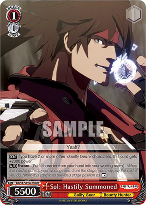 Sol: Hastily Summoned, Guilty Gear -Strive- GGST/SX06-056 R