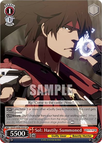 Sol: Hastily Summoned (SR), Guilty Gear -Strive- GGST/SX06-056S SR