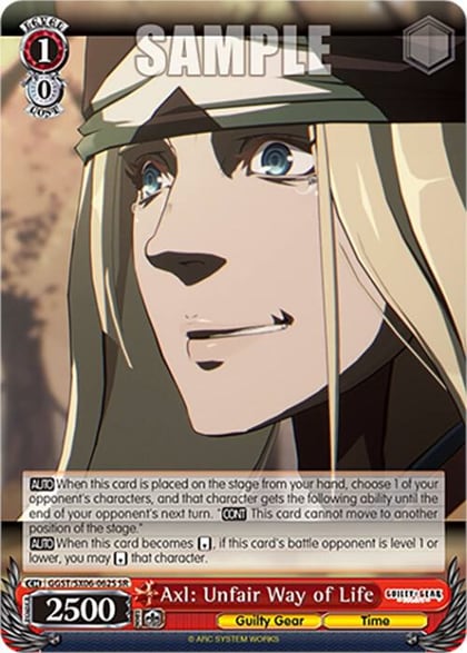 Axl: Unfair Way of Life (SR), Guilty Gear -Strive- GGST/SX06-062S SR