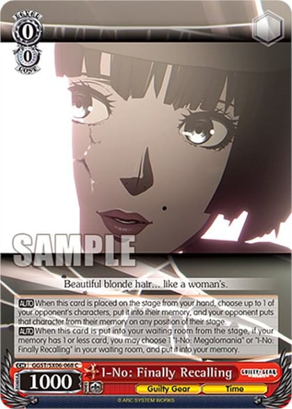 I-No: Finally Recalling, Guilty Gear -Strive- GGST/SX06-068 C