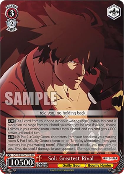 Sol: Greatest Rival, Guilty Gear -Strive- GGST/SX06-T09 TD