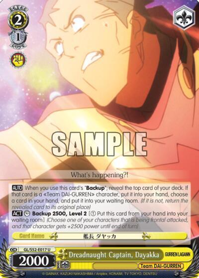 Dreadnaught Captain, Dayakka, Gurren Lagann GL/S52-E017