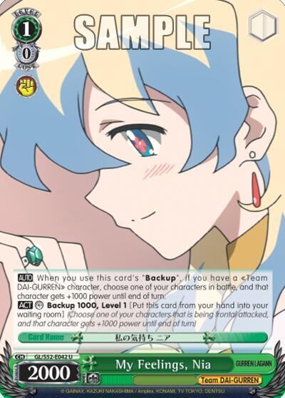 My Feelings, Nia, Gurren Lagann GL/S52-E042