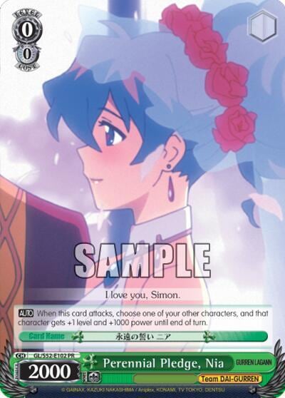 Perennial Pledge, Nia, Gurren Lagann GL/S52-E102 PR