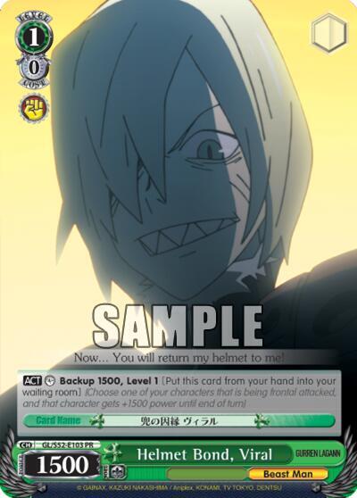 Helmet Bond, Viral, Gurren Lagann GL/S52-E103 PR