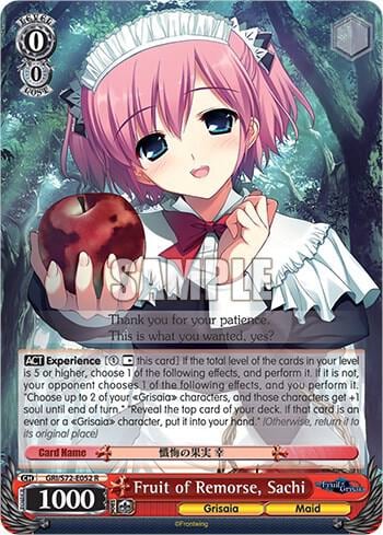 Fruit of Remorse, Sachi, The Fruit of Grisaia GRI/S72-E052 R