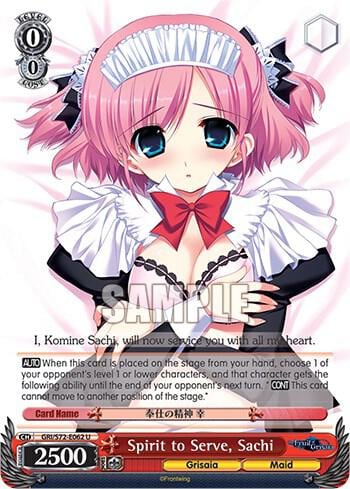 Spirit to Serve, Sachi, The Fruit of Grisaia GRI/S72-E062 U