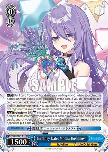 Birthday Date, Moona Hoshinova, hololive production Vol.2 HOL/W104-E111 RR