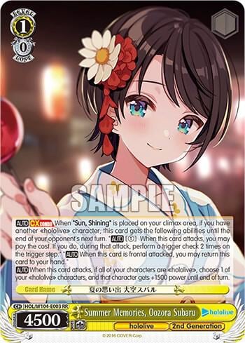 Summer Memories, Oozora Subaru, hololive production Vol.2 HOL/W104-E003 RR