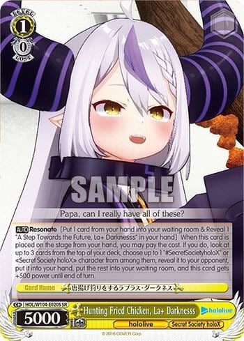 Hunting Fried Chicken, La+ Darknesss (SR), hololive production Vol.2 HOL/W104-E020S SR