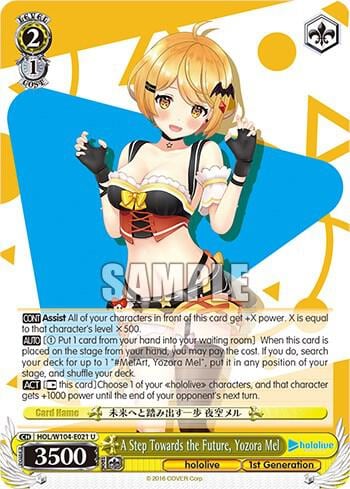 A Step Towards the Future, Yozora Mel, hololive production Vol.2 HOL/W104-E021 U