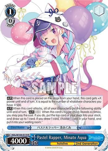 Pastel Rapper, Minato Aqua, hololive production Vol.2 HOL/W104-E119 R