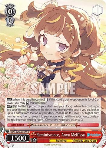 Reminiscence, Anya Melfissa, hololive production Vol.2 HOL/W104-E078 R