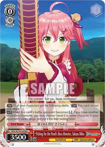 Fishing for the Pond's Boss Monster, Sakura Miko, hololive production Vol.2 HOL/W104-E098 C
