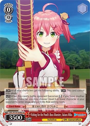 Fishing for the Pond's Boss Monster, Sakura Miko (SR), hololive production Vol.2 HOL/W104-E098S SR