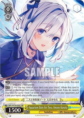 Aquarium Date for Two, Amane Kanata, hololive production Vol.2 HOL/W104-E001 RR