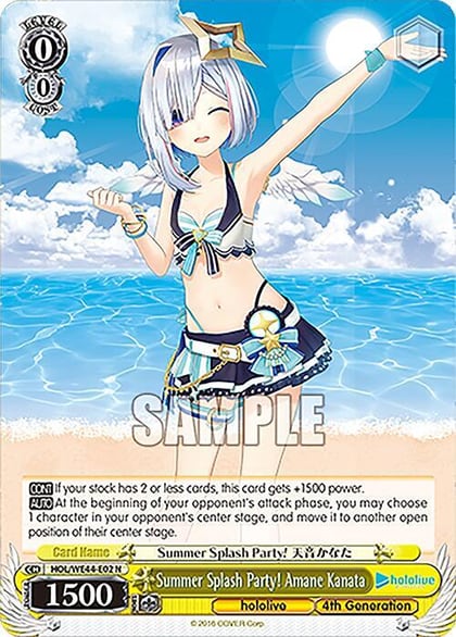 Summer Splash Party! Amane Kanata, hololive production Summer Collection Premium Booster HOL/WE44-E02 N